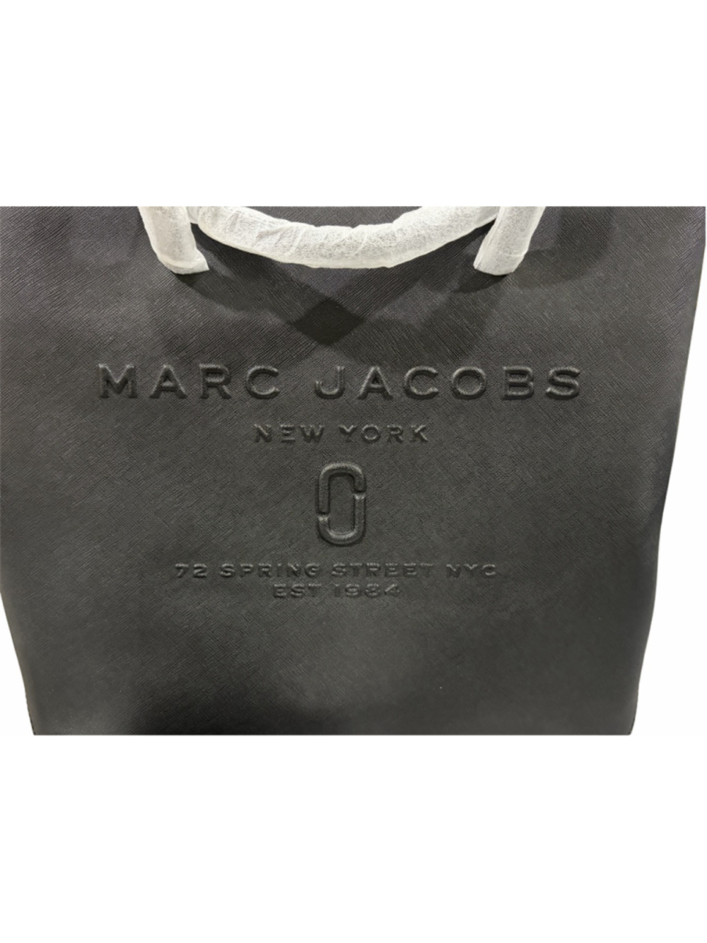 NWT Marc Jacobs Logo Shopper East-West Tote Bag in Black - Picture 11 of 13